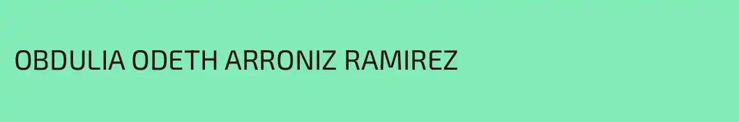 OBDULIA ODETH ARRONIZ RAMIREZ